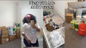 Nest with me: as a 2025 first time mom|| Shopping & Unboxing baby items #contentcreator #unboxing 