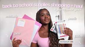 back to school supplies shopping & haul 2025 *year 13/senior year*