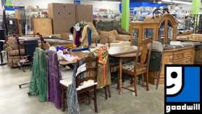 GOODWILL SHOP WITH ME CHRISTMAS DECORATIONS FURNITURE CHAIRS KITCHENWARE SHOPPING STORE WALK THROUGH