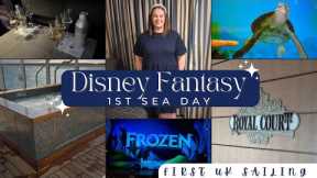 SEA DAY ONBOARD THE DISNEY FANTASY🚢✨ First UK Sailing 🇬🇧 5 Nights from Southampton