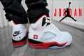 JORDAN 5 FIRE RED BLACK TONGUE REVIEW 