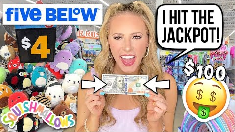 I SPENT $100 AT FIVE BELOW & HIT THE JACKPOT 😱🤑 SHOP WITH ME!