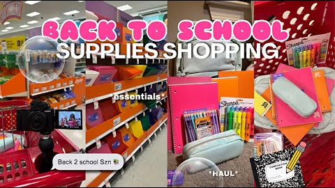 BACK TO SCHOOL SUPPLIES SHOPPING + HAUL 2025 || Sophmore year *College edition* 🎀