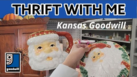 I Couldn't Stop Thinking About It! Goodwill Thrift With Me! Thrifting Christmas + Vintage Pie Safe! 