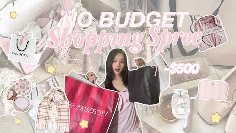 BLACK FRIDAY NO BUDGET Spending Spree 🧾⟡˖ ࣪ 🛒| $500 on Victoria secret, hollister, jellycats, etc