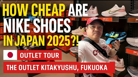 How Cheap Are NIKE Shoes in Japan? 👟 Fukuoka Outlet Tour 2025 | Japan Vlog