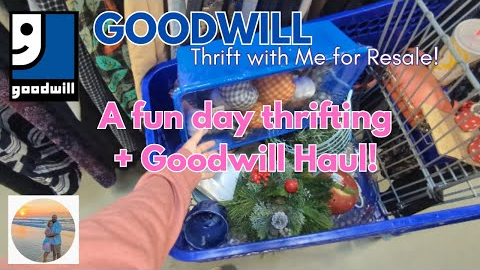 A FUN DAY THRIFTING + GOODWILL HAUL!  GOODWILL THRIFT WITH ME FOR RESALE!