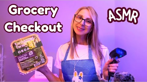 ASMR Grocery Store Clerk Roleplay 🛒 Relaxing Checkout, Scanning & Bagging Sounds