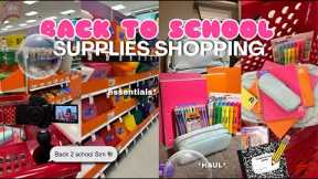 BACK TO SCHOOL SUPPLIES SHOPPING + HAUL 2025 || Sophmore year *College edition* 🎀