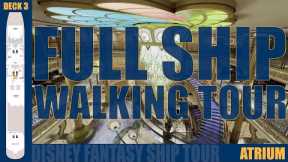 Disney Fantasy Full Cruise Ship Walking Tour