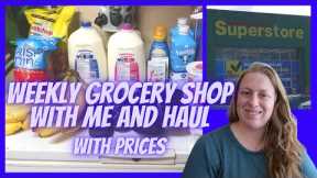 Weekly Grocery Shop with Me and Haul | Grocery Haul Family of 5 | Real Canadian Superstore