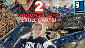 2 Goodwill Bins in 1 DAY! We’re Back In Portland And WE Got 💥2 FULL CARTS💥! +2 HAULS!