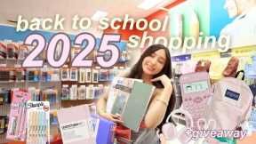 ✏️ Back to SCHOOL supplies shopping! NO BUDGET | 2025 + GIVEAWAY