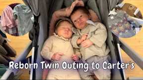 Reborn Twin Babies Carter’s Outing! | Realistic Baby Dolls go Shopping + Haul!
