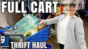 NEVER SEEN ANY THIS SIZE! I FILLED THE CART! Incredible Goodwill & Antique Thrift Haul 