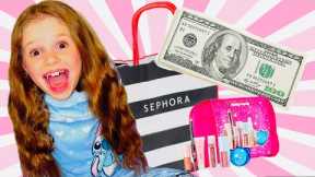 $100 BUDGET @Sephora!?🛍️💄 #video #shopping #viral #funny #fyp #lol #trending #challenge #games #cute