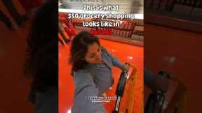 This is what grocery shopping looks like in Canada #toronto #canada #canadalife