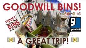 😍 GOOD STUFF AT THE GOODWILL BINS! PLUS a Trip To The Retail Side! Thrift With Me For RESALE! ♥️