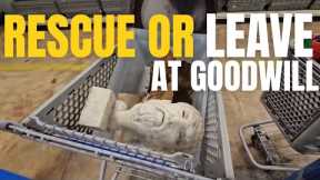 Rescue or Leave this at the Goodwill Outlet bins • thrift with me • thrifted and styled home deocor