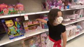 Target toy shopping on a budget for girls who like to shop