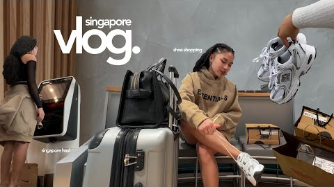 SINGAPORE VLOG 🛒 last minute sneaker shopping, new balance & air jordan unboxing + singapore haul