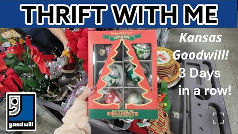 This Is Why We Go Often! Goodwill Thrift With Me! Vintage Home & Christmas Decor! 