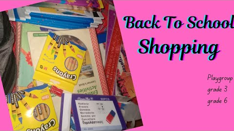 Back To School Shopping For 3 Kids |3rd Grade, 6th Grade, and Playgroup | Huge Haul!