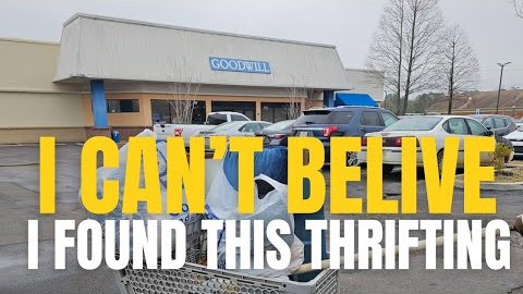 I was SOOO excited to find this at the Goodwill Outlet Bins • Thrift with me