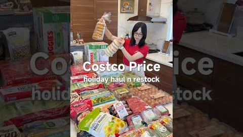 Costco Holiday Haul w/ Price💸#asmr #grocery #restock #fridgerestock #refill #organizedhome