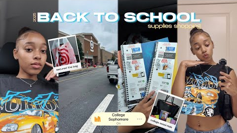 Back To School Supplies Shopping + Haul 2025| College Essentials !! 
