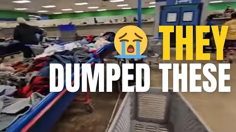 I can't believe they DUMPED these 😭 at the Goodwill Outlet Bins