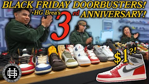 UNION AJ1s for $1?!? HOLY GROUND BREA's 3rd ANNIVERSARY + BLACK FRIDAY 2025 MADNESS!!!