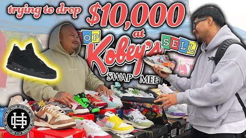 Hunting for BLACK CAT 4s at KOBEY'S SWAP MEET!!! Sneaker Events Still Worth It?!