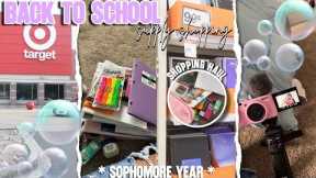 BACK TO SCHOOL SUPPLY SHOPPING + HAUL 🛍️📚 * SOPHOMORE YEAR * | theonlycharla 