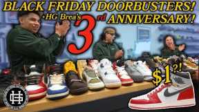 UNION AJ1s for $1?!? HOLY GROUND BREA's 3rd ANNIVERSARY + BLACK FRIDAY 2025 MADNESS!!!