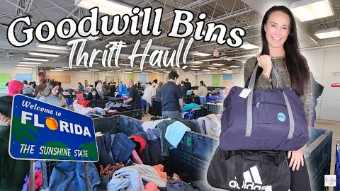 Thrifting in FLORIDA! HUGE Thrift Haul from the Goodwil Bins to Resell Online #thrifting #resell