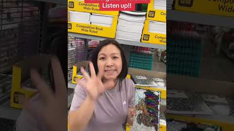 Kindergarten Parents Back to school shopping tips! Part 1