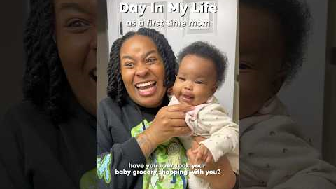 Do you take your baby grocery shopping? 😩🍼🛒 #newborn #mom #vlog