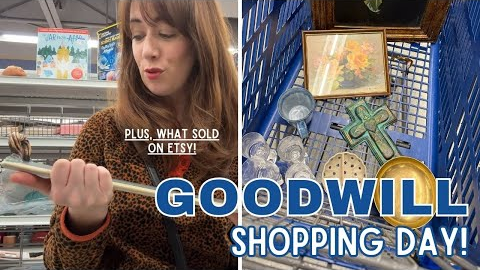 GOODWILL SHOPPING DAY! | Thrift with Me | What Sold on Etsy