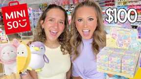 Shopping at MINISO for the FIRST TIME with a $100 BUDGET 🛍😱 #trend #shopping #miniso #toys #japanese