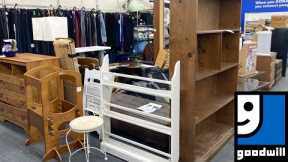 GOODWILL SHOP WITH ME FURNITURE CHAIRS TABLES KITCHENWARE DECOR MEDIA SHOPPING STORE WALK THROUGH