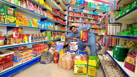ASMR $200 monthly grocery shopping 🛒 in super store 🏬 