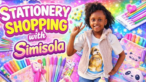 Simisola Goes Stationery Shopping 🛍️✨ (She Found the CUTEST Supplies!)