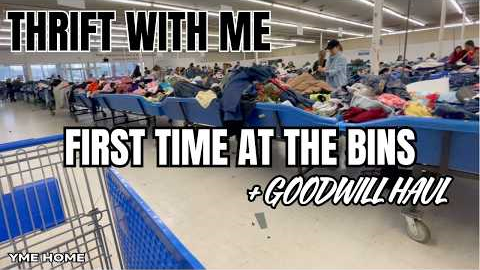 *NEW* Thrift with Me at the GOODWILL BINS! Thrifting HOME DECOR HAUL