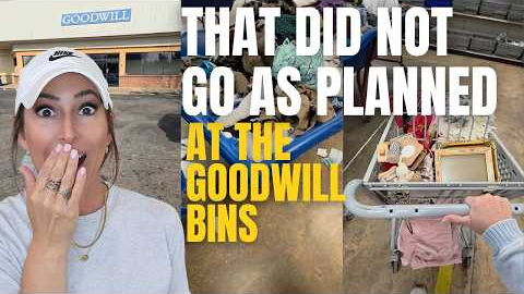 that thrifting trip DID NOT go as planned at the Goodwill Outlet Bins • Thrift with Me for resale