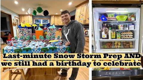Snowstorm Grocery Haul & Birthday Shopping for Josh — We Had to Grab EVERYTHING Before the Storm!