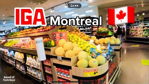 🇨🇦Montreal (Mtl)City Grocery Shopping Tour -IGA St. Catherine,Montreal City,Quebec 