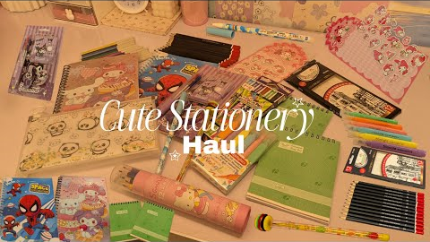 Cute Stationery haul, ASMR, Unboxing Aesthetic School Supplies. Back to School Haul 2026.