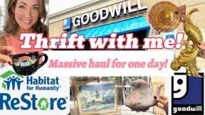 Huge Thrift Haul from Florence, SC Goodwills & Habitat Restores 