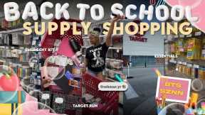 BACK TO SCHOOL SUPPLY SHOPPING + HAUL 2025  📚| target, essentials | freshman year ✰|| Symone Renee💗